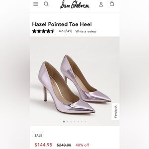 Sam Edelman Hazel Pointed Toe Heel